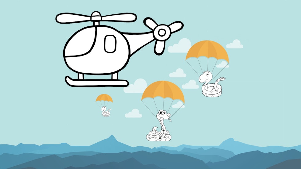 Le vipere sono state veramente lanciate dagli elicotteri per reintrodurle in natura? 