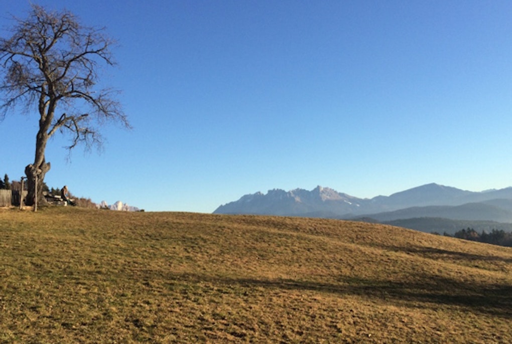 Hat der Klimawandel Südtirol erreicht? Vertrocknete Wiesen und weiße Striche in der Landschaft.