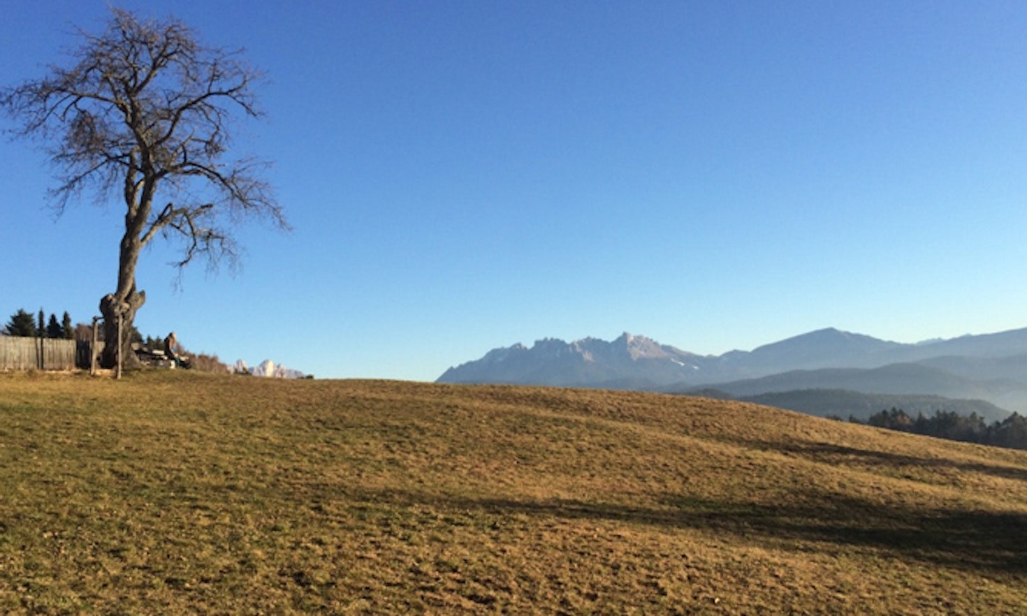 Hat der Klimawandel Südtirol erreicht? Vertrocknete Wiesen und weiße Striche in der Landschaft.