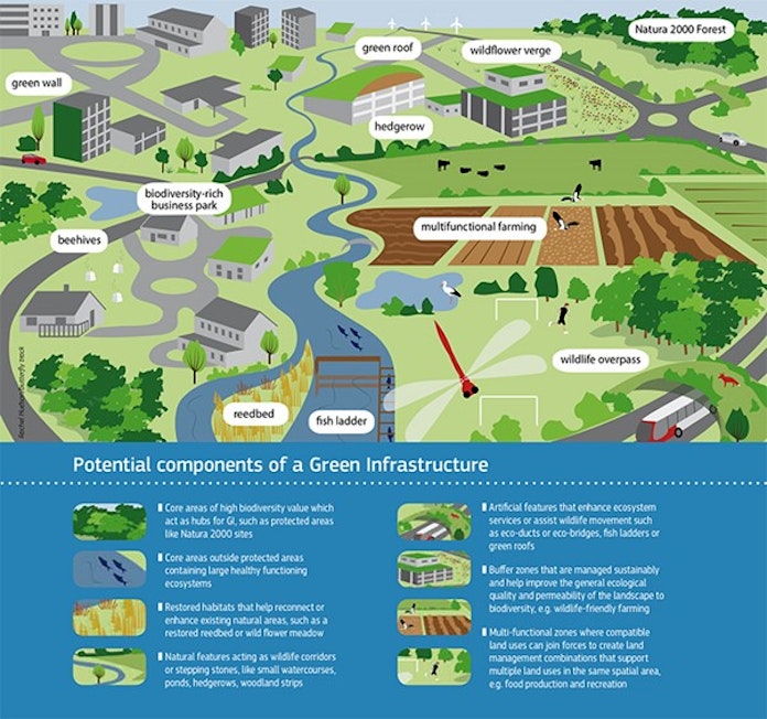 Potenziali componenti di una "green infrastructure"