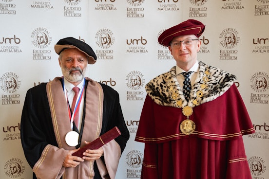 Harald Pechlaner awarded honorary doctorate from Matej Bel University