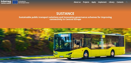 SUSTANCE project: sustainable public transport solutions in Central Europe
