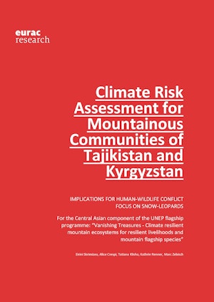 Climate risk assessment for mountainous communities of Tajikistan and Kyrgyzstan. Implications for human-wildlife conflict focus on snow-leopards