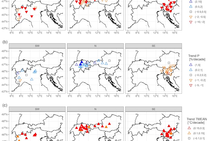 Long-term snowfall trends and variability in the Alps