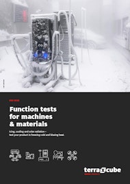 Function tests for machines & materials