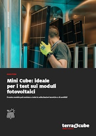 Mini Cube: ideale per prove su moduli fotovoltaici