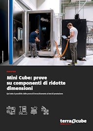 Mini Cube: prove  su componenti di ridotte  dimensioni