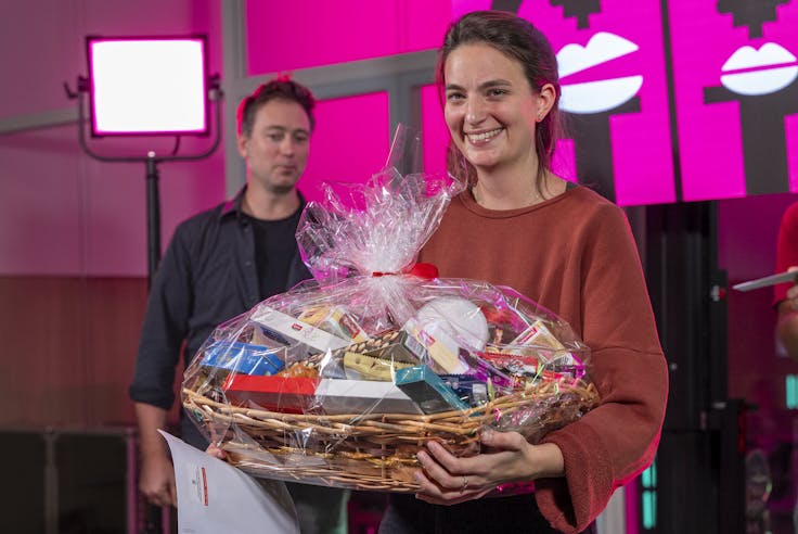 Katharina Scheidt, one of the Science Slam winners!