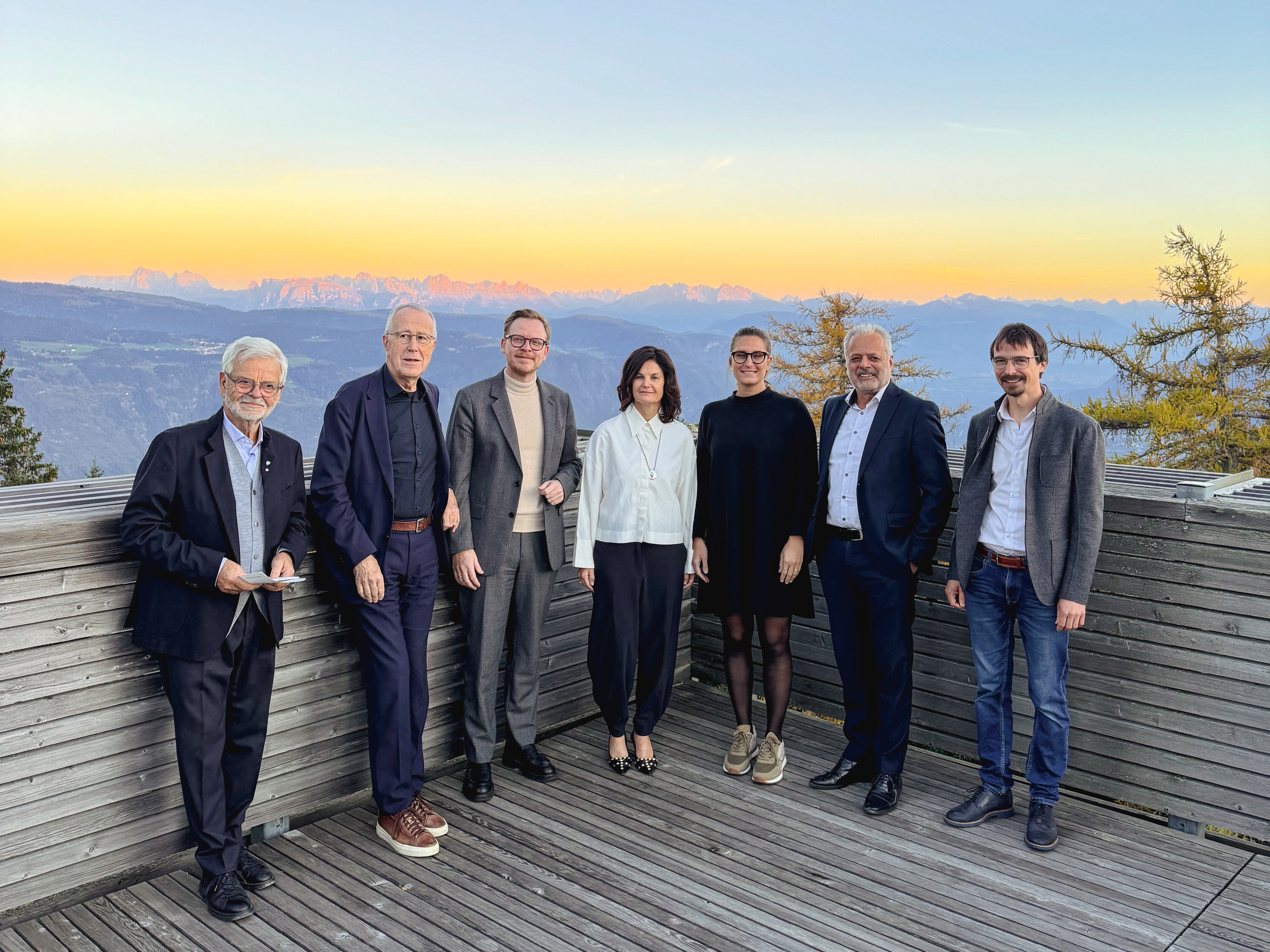 Ulrich Ladurner, Roland Psenner, Markus Gabriel, Sara Canali, Daria Habicher, Harald Pechlaner and Michael de Rachewiltz