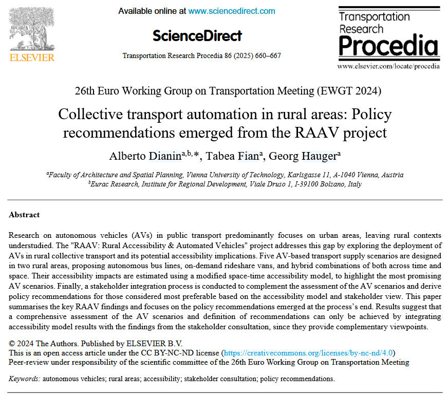 Policy implications of the rural collective transport automation 