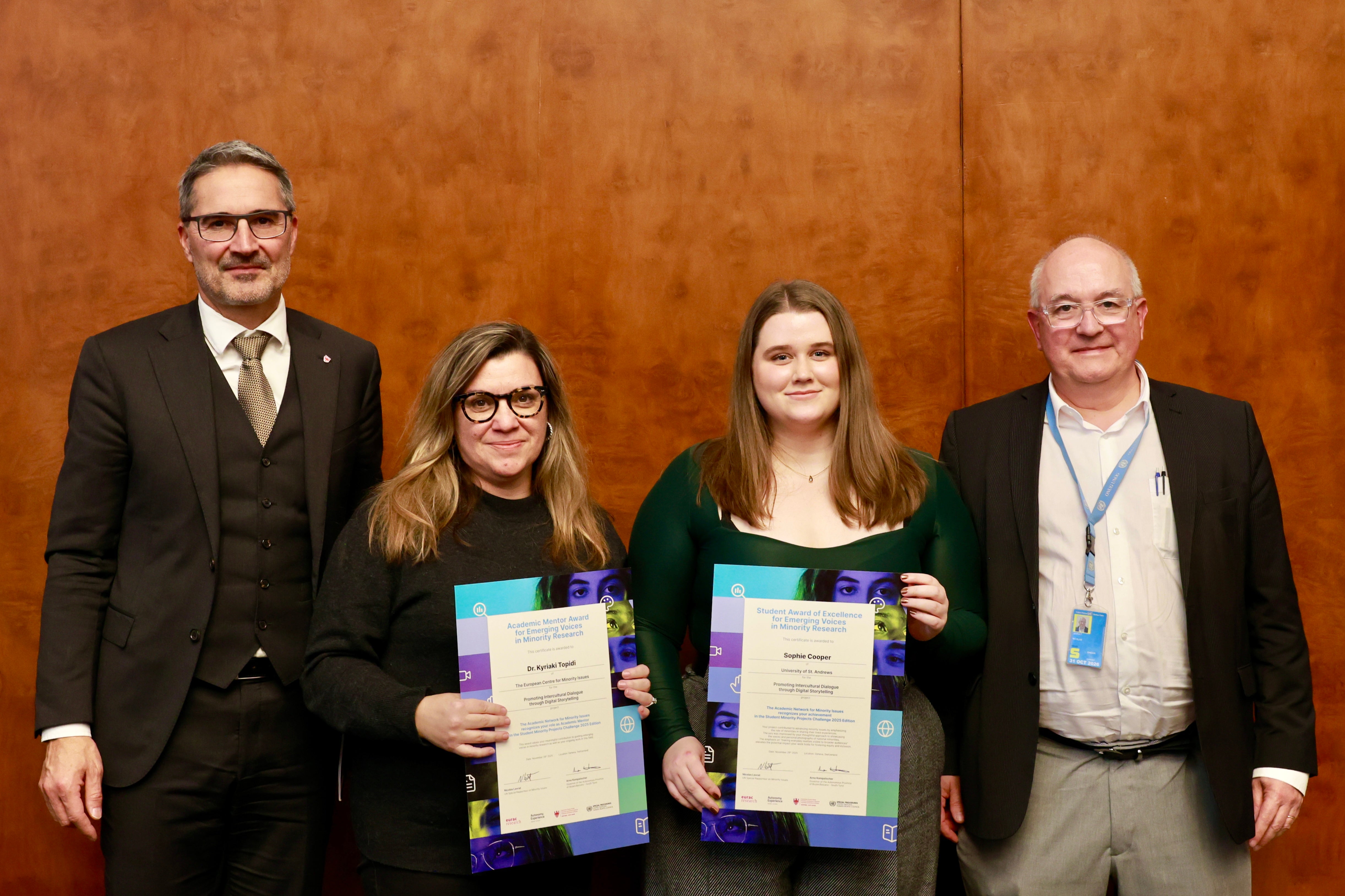 Award of excellence for emerging voices in minority research